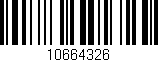 Código de barras (EAN, GTIN, SKU, ISBN): '10664326'