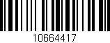 Código de barras (EAN, GTIN, SKU, ISBN): '10664417'