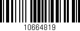 Código de barras (EAN, GTIN, SKU, ISBN): '10664819'
