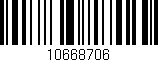 Código de barras (EAN, GTIN, SKU, ISBN): '10668706'