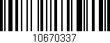 Código de barras (EAN, GTIN, SKU, ISBN): '10670337'