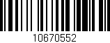 Código de barras (EAN, GTIN, SKU, ISBN): '10670552'