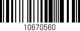 Código de barras (EAN, GTIN, SKU, ISBN): '10670560'