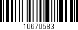 Código de barras (EAN, GTIN, SKU, ISBN): '10670583'
