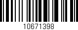 Código de barras (EAN, GTIN, SKU, ISBN): '10671398'