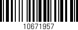 Código de barras (EAN, GTIN, SKU, ISBN): '10671957'
