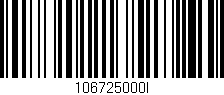 Código de barras (EAN, GTIN, SKU, ISBN): '106725000I'