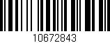 Código de barras (EAN, GTIN, SKU, ISBN): '10672843'