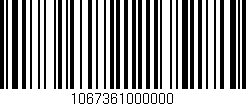 Código de barras (EAN, GTIN, SKU, ISBN): '1067361000000'