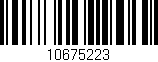 Código de barras (EAN, GTIN, SKU, ISBN): '10675223'
