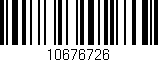 Código de barras (EAN, GTIN, SKU, ISBN): '10676726'