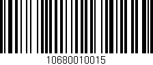 Código de barras (EAN, GTIN, SKU, ISBN): '10680010015'
