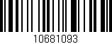 Código de barras (EAN, GTIN, SKU, ISBN): '10681093'