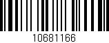 Código de barras (EAN, GTIN, SKU, ISBN): '10681166'