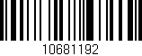 Código de barras (EAN, GTIN, SKU, ISBN): '10681192'