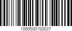 Código de barras (EAN, GTIN, SKU, ISBN): '1068500150037'
