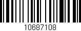 Código de barras (EAN, GTIN, SKU, ISBN): '10687108'