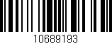 Código de barras (EAN, GTIN, SKU, ISBN): '10689193'