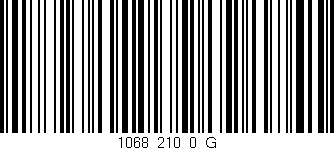 Código de barras (EAN, GTIN, SKU, ISBN): '1068_210_0_G'