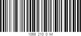 Código de barras (EAN, GTIN, SKU, ISBN): '1068_210_0_M'
