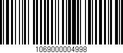 Código de barras (EAN, GTIN, SKU, ISBN): '1069000004998'