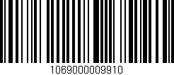 Código de barras (EAN, GTIN, SKU, ISBN): '1069000009910'