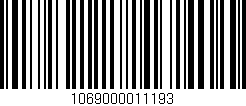 Código de barras (EAN, GTIN, SKU, ISBN): '1069000011193'