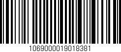 Código de barras (EAN, GTIN, SKU, ISBN): '1069000019018381'