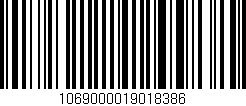 Código de barras (EAN, GTIN, SKU, ISBN): '1069000019018386'
