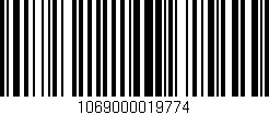 Código de barras (EAN, GTIN, SKU, ISBN): '1069000019774'