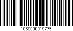 Código de barras (EAN, GTIN, SKU, ISBN): '1069000019775'
