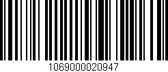 Código de barras (EAN, GTIN, SKU, ISBN): '1069000020947'