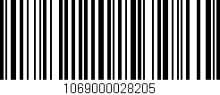 Código de barras (EAN, GTIN, SKU, ISBN): '1069000028205'