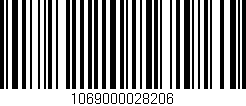Código de barras (EAN, GTIN, SKU, ISBN): '1069000028206'
