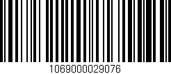 Código de barras (EAN, GTIN, SKU, ISBN): '1069000029076'