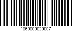 Código de barras (EAN, GTIN, SKU, ISBN): '1069000029887'