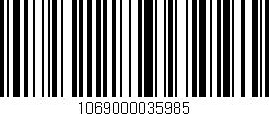 Código de barras (EAN, GTIN, SKU, ISBN): '1069000035985'