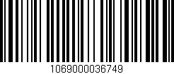 Código de barras (EAN, GTIN, SKU, ISBN): '1069000036749'