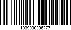 Código de barras (EAN, GTIN, SKU, ISBN): '1069000036777'