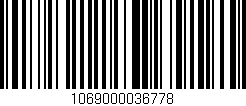 Código de barras (EAN, GTIN, SKU, ISBN): '1069000036778'