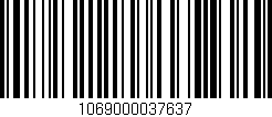 Código de barras (EAN, GTIN, SKU, ISBN): '1069000037637'