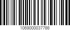 Código de barras (EAN, GTIN, SKU, ISBN): '1069000037788'