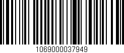 Código de barras (EAN, GTIN, SKU, ISBN): '1069000037949'