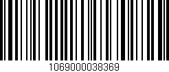 Código de barras (EAN, GTIN, SKU, ISBN): '1069000038369'