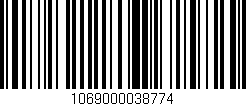 Código de barras (EAN, GTIN, SKU, ISBN): '1069000038774'