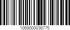 Código de barras (EAN, GTIN, SKU, ISBN): '1069000038775'