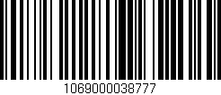 Código de barras (EAN, GTIN, SKU, ISBN): '1069000038777'