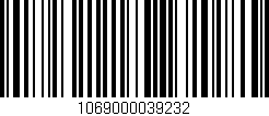 Código de barras (EAN, GTIN, SKU, ISBN): '1069000039232'