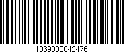 Código de barras (EAN, GTIN, SKU, ISBN): '1069000042476'