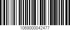 Código de barras (EAN, GTIN, SKU, ISBN): '1069000042477'